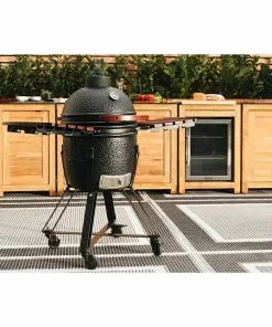 BAUHAUS Kingstone Holzkohlegrill Kamado 38 Schwarz, Hauptgrillfläche: Ø 38,3 Cm -Weber Grills Verkäufe 2022 12 576