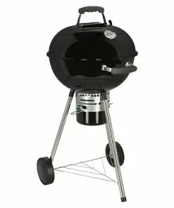BAUHAUS Kingstone Kugelgrill Bullet 47 Schwarz, Hauptgrillfläche: Ø 47 Cm