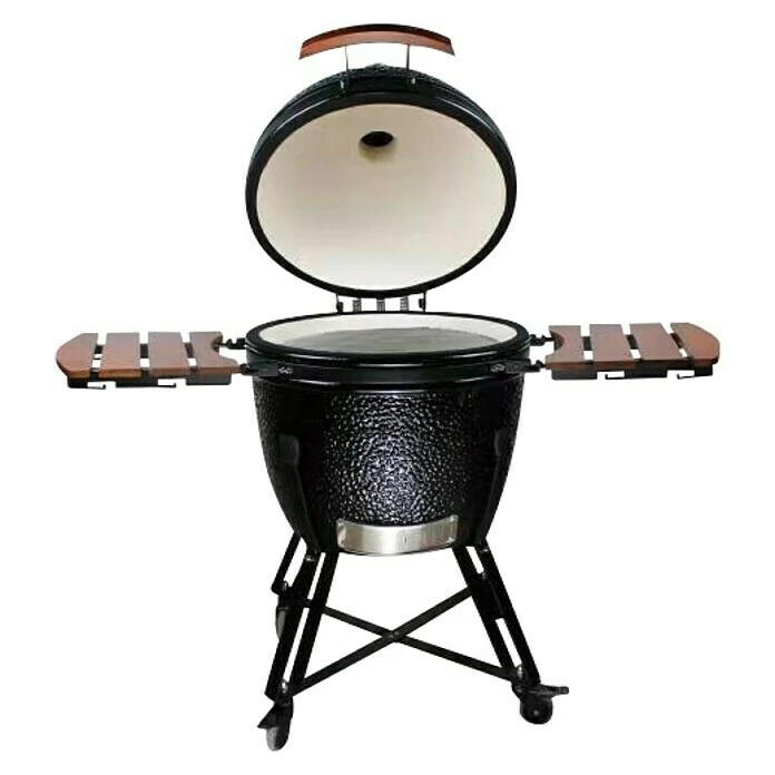 BAUHAUS Kingstone Holzkohlegrill Kamado 51 Schwarz, Hauptgrillfläche: Ø 51,5 Cm 4 BAUHAUS Kingstone Holzkohlegrill Kamado 51 Schwarz, Hauptgrillfläche: Ø 51,5 Cm – Bild 2