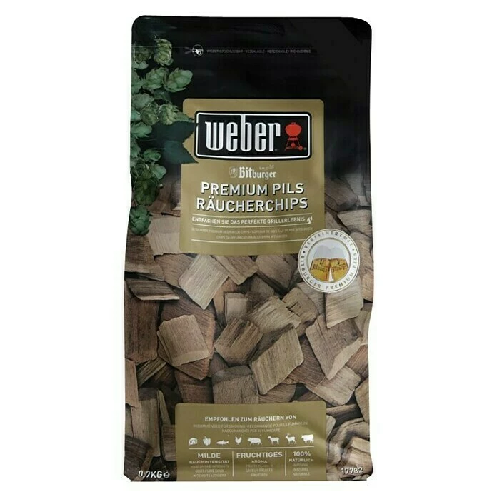 BAUHAUS Weber Räucherchips Bitburger Pils Geeignet Für: Geflügel, 700 G 3 BAUHAUS Weber Räucherchips Bitburger Pils Geeignet Für: Geflügel, 700 G