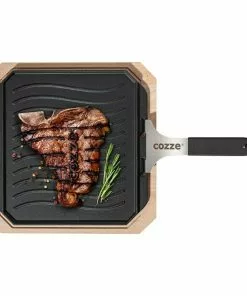 BAUHAUS Cozze Grillpfanne Gusseisen, L X B: 30 X 30 Cm