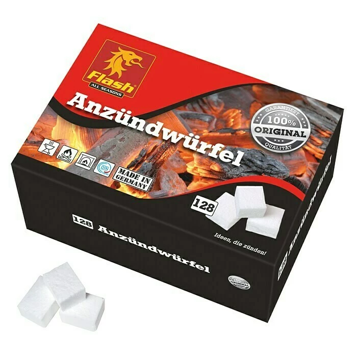 BAUHAUS Flash Anzündwürfel 128 Stk., Paraffinbasis 3 BAUHAUS Flash Anzündwürfel 128 Stk., Paraffinbasis