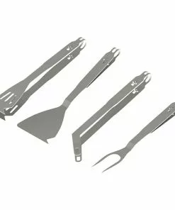 BAUHAUS Remundi Grillbesteck 4er Set Edelstahl