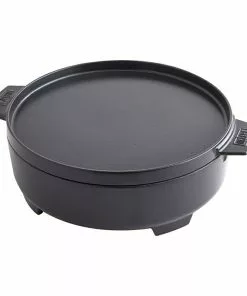 BAUHAUS Weber Dutch Oven 2in1 Gusseisen, Fassungsvermögen: 6,8 L