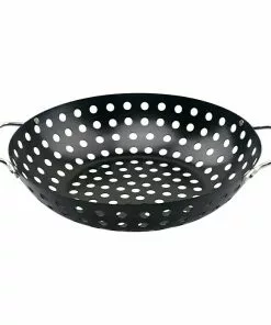 BAUHAUS Grillstar Gemüsewok Durchmesser: 28 Cm, Mit Löchern