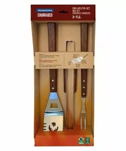 BAUHAUS Tramontina Churrasco Grillbesteck 3 -tlg., Edelstahl