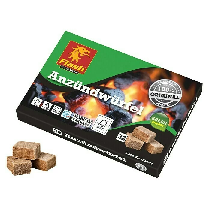 BAUHAUS Flash Anzündwürfel 32 Stk. 3 BAUHAUS Flash Anzündwürfel 32 Stk.